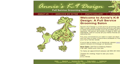 Desktop Screenshot of anniesk9design.com
